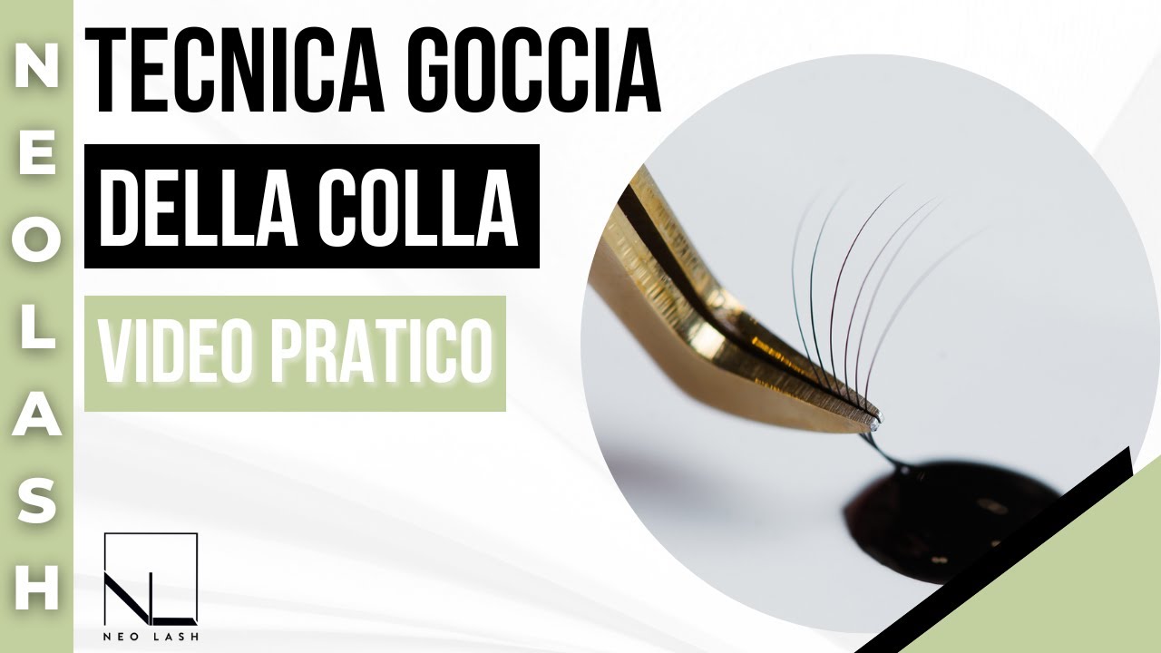 EXTENSION CIGLIA: TECNICA CON LA GOCCIA DELLA COLLA (video pratico)