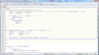 PHP Tutorials  Currency Conversion using Google Calculator API Part 2 2