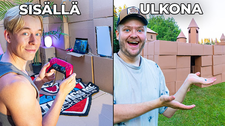 Rakennetaan talo PAHVILAATIKOISTA ja ollaan siinä yötä!