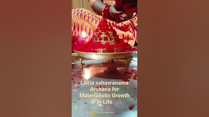 KUNKUMA ARCHANA FOR SHREE CHAKRAM WITH LALITHA SAHASRANAMA PARAYANAM ON FRII