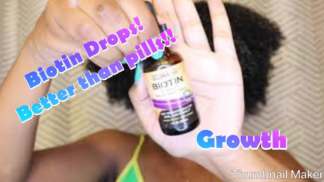 Biotin Drop HAIR GROWTH RESULTS! After 30 days!! YouTube