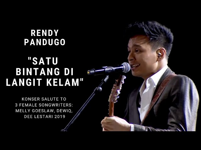 Rendy Pandugo - Satu Bintang di Langit Kelam (Konser Salute Erwin Gutawa to 3 Female Songwriters) class=