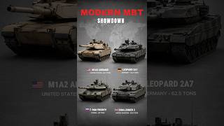 MODERN MBT SHOWDOWN : M1A2 Abrams,Leopard 2A7,T-90M Proryv,Challenger 2.