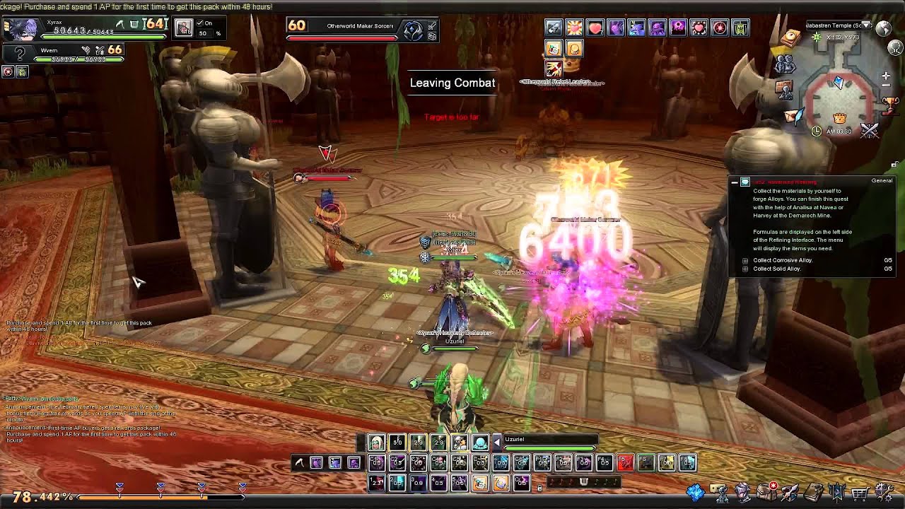 Aura Kingdom - Lv 64 Necro/Scythe Quick Solo Run Siren Server