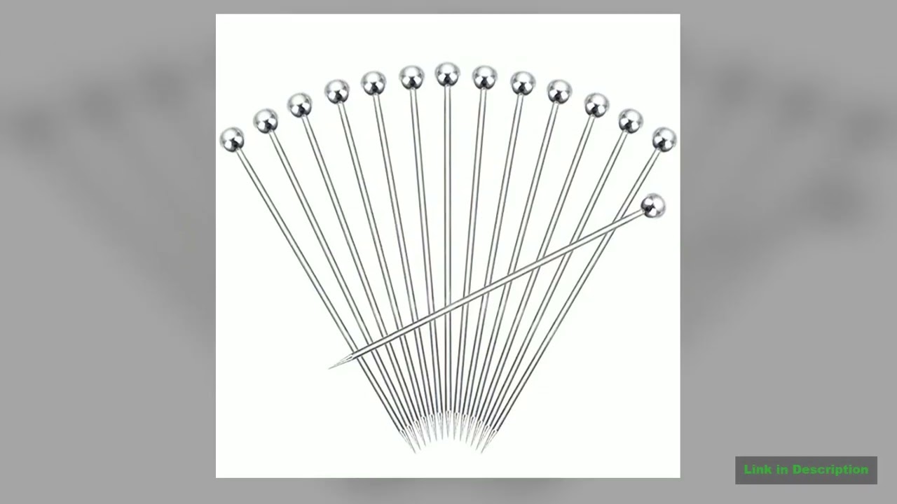 1050100Pcs Stainless Steel Cocktail Picks Fruit SticksToothpicks for Party Bar Tools Drink