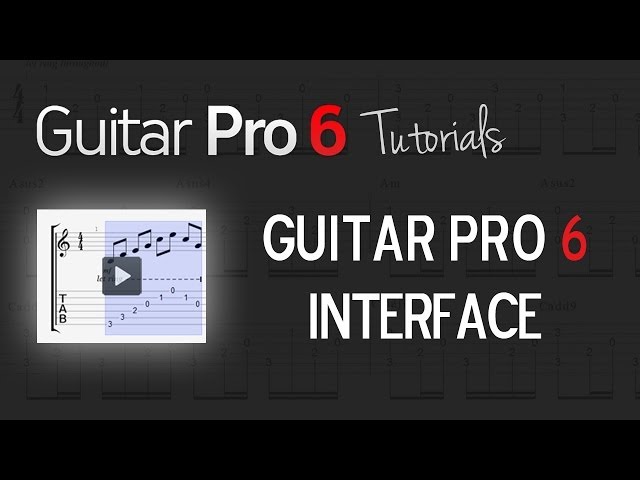 Chap.1 - 2 Guitar Pro 6 Interface - YouTube
