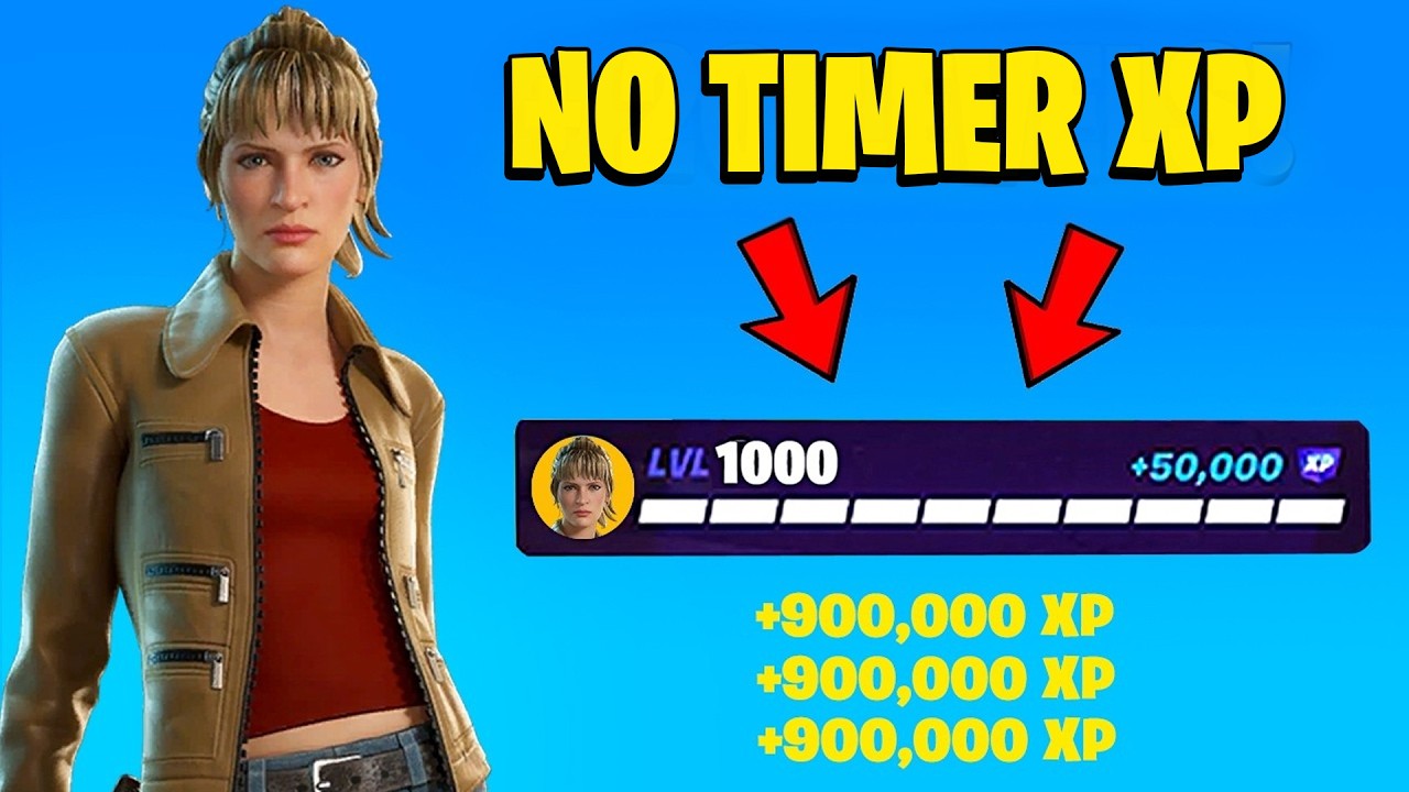 CRAZY LEGIT *NO TIMER* FORTNITE XP MAP to FARM & LEVEL UP FAST in FORTNITE WINTERFEST! (350,000!)