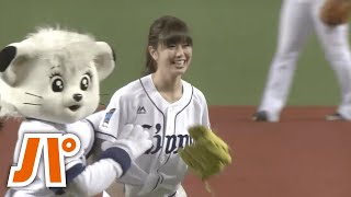 【5】最後は神対応も… 稲村亜美さんが始球式に
