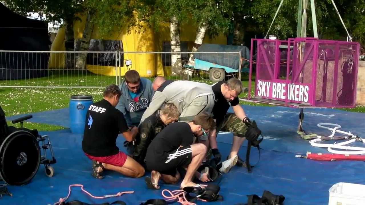 Bungy jumping From A Wheelchair quadriplegic complete C5/C6 YouTube