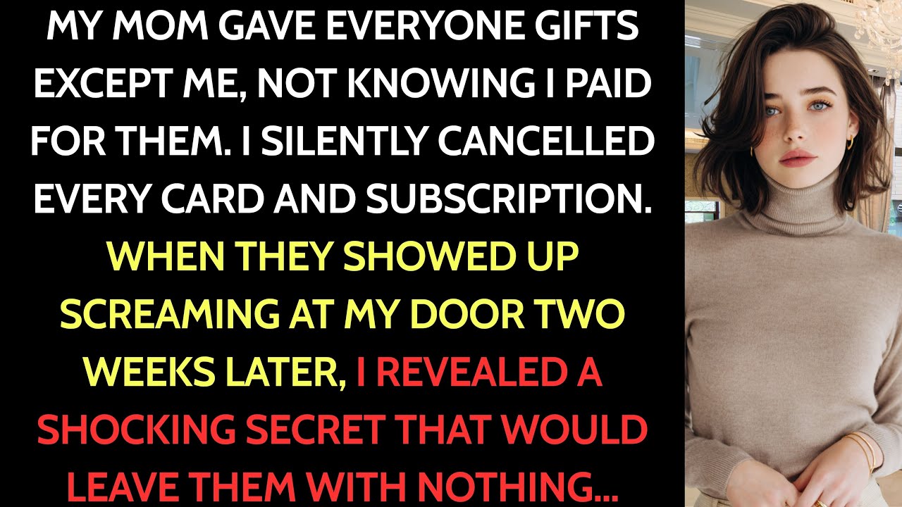 My Mom Gave Everyone Gifts At Christmas Dinner - Except Me. Two Weeks Later, They Were Begging Me...