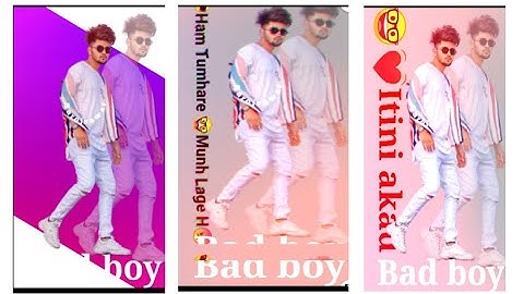 How to make glitch boy & girl status video|| kinemaster editing|| attitude status||विडियो कैसे बनाय