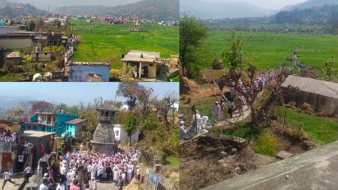 एक साथ मिली सभी गांवों की होली | मंदिर दर्शन की अद्भुत परंपरा | देवभूमि की पावन होली यात्रा #holi 