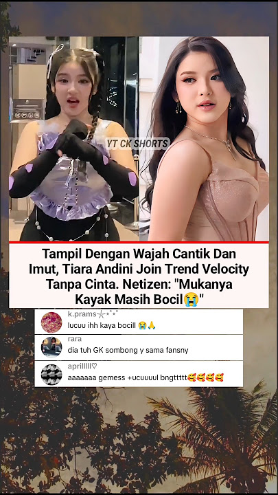 Tampil Cantik dan Imut. Tiara Andini Join Trend Velocity Tanpa Cinta #viralvideo #tiaraandini