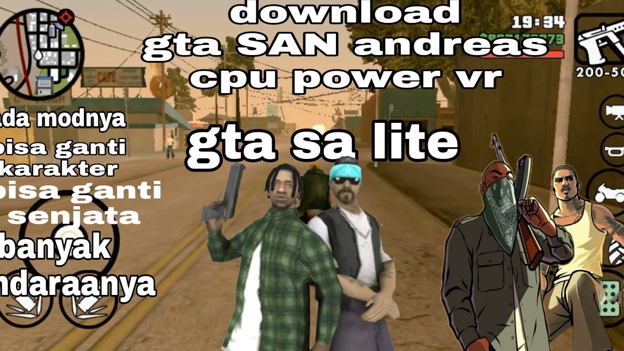 DOWNLOAD GTA SA LITE OFLINE cpu(power vr) YouTube