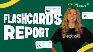 Flashcard Reports in Edcafe AI: Teacher Walkthrough