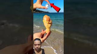 He Throw a Chicken Leg Piece With GPS On The Sea 😱 #trending #viral #facts #shorts #ytshorts
