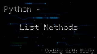 Python Tutorial: List Methods