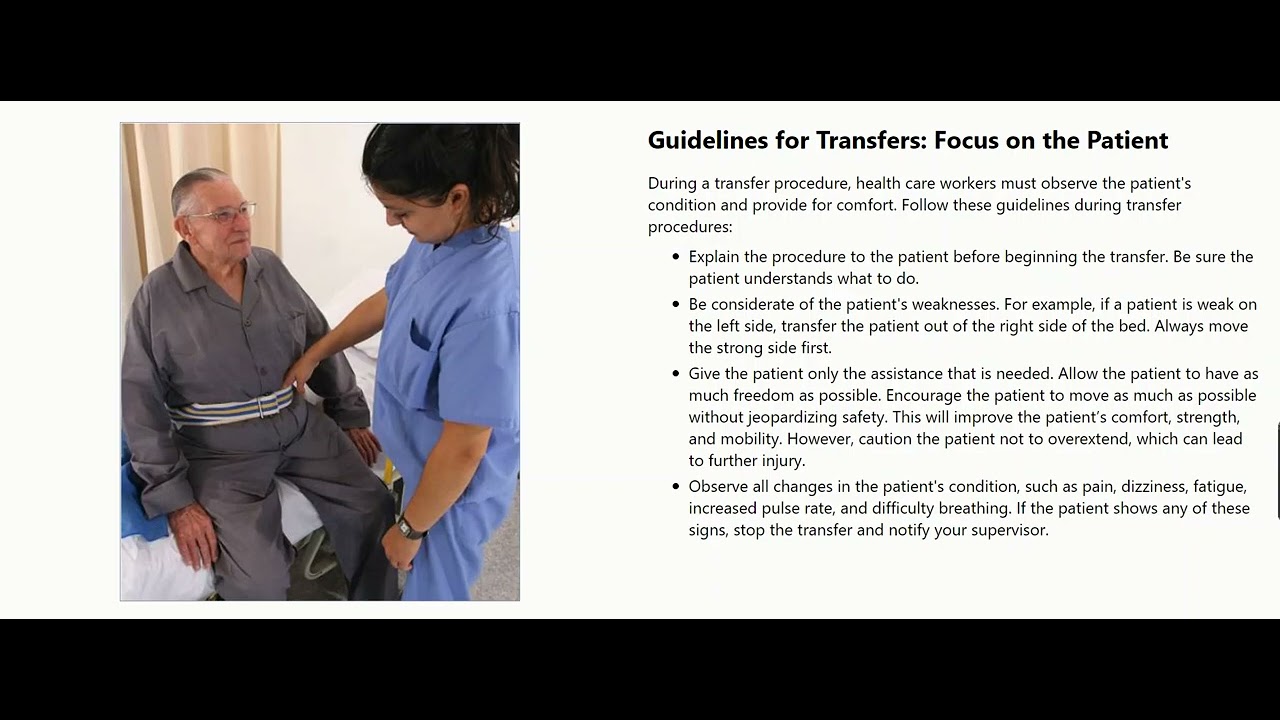 Body Mechanics Unit 4 Lesson 1 Part 3 YouTube