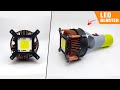 How To Make 50W LED Flashlight At Home | Super Bright Light