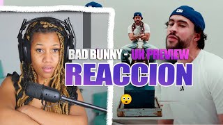 Bad Bunny - UN PREVIEW (Video Oficial) REACCION