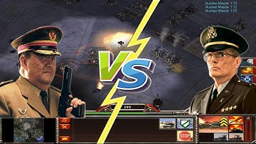 Generals Zero Hour - Challenge - General Kwai vs General Townes - Hard Difficulty