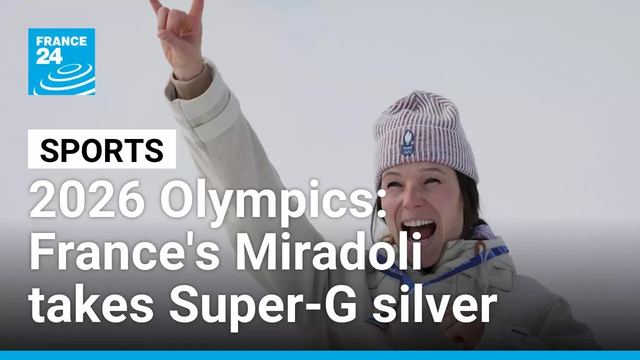 2026 Olympics: France's Miradoli takes Super-G silver • FRANCE 24 English