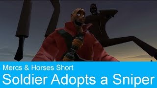 Soldier adopts a Sniper (Soldiers Dispenser Collab)