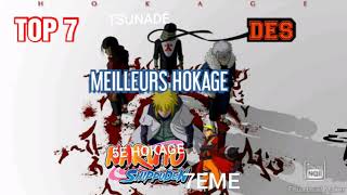 TOP 7 DES MEILLEURS HOKAGE DANS NARUTO SHUPPÛDEN