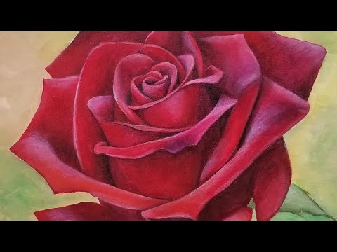 Red Rose Acrylic Painting LIVE Tutorial - YouTube