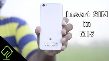 How Insert SIM card in Xiaomi Mi5
