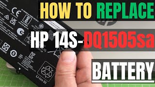 How To REPLACE HP 14s-dq1505sa Laptop Internal BATTERY