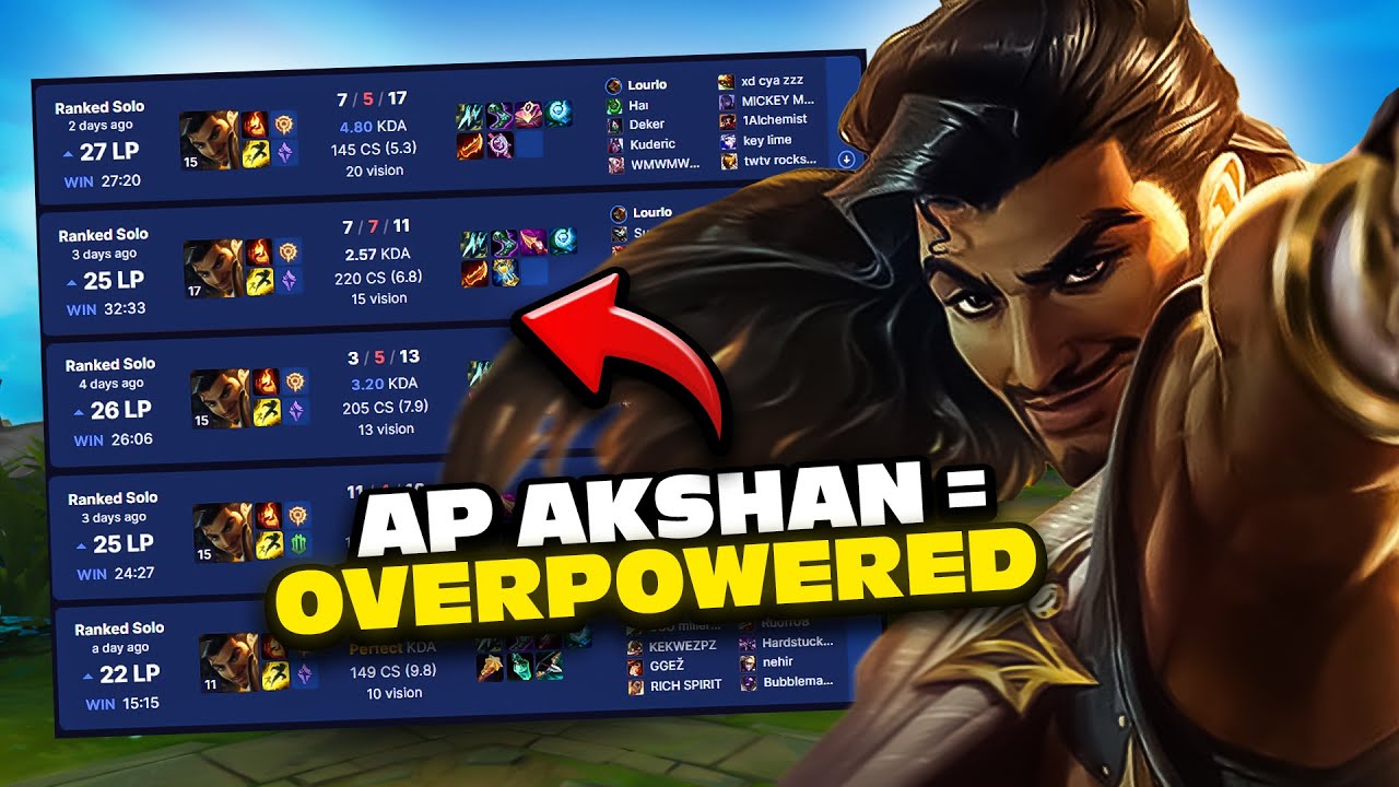 BEST Akshan Build #fyp #leagueoflegends #leaguetok #akshan