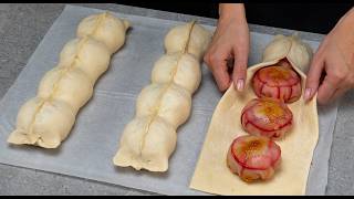 קינוח פאי עלים עם תפוחים