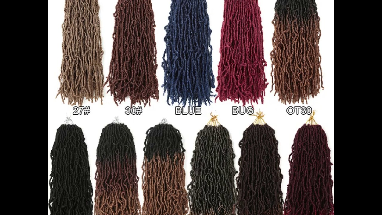 Faux locs crochet soft locs hair nu locs 18"