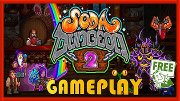 SODA DUNGEONS 2 - GAMEPLAY / REVIEW - FREE STEAM GAME 🤑