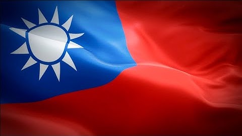 Taiwan waving flag. National 3d Taipei flag waving. Sign of Taiwanese‎. Taiwan flag Full HD
