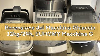 Macchina Del Ghiaccio EUHOMY Macchina Ghiaccio Portatile - 9 Cubi In 6 Minuti, 12kg/Giorno, Autopulente Ghiaccio Rapido Casa - 7