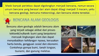 Jenis Dan Karakteristik Bencana Alam