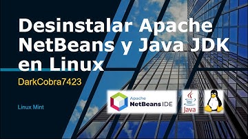 Como desinstalar Apache NetBeans y Java JDK en linux
