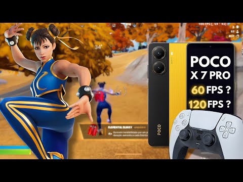 FORTNITE MOBILE JOGANDO/CONTROLE - POCO X7 PRO