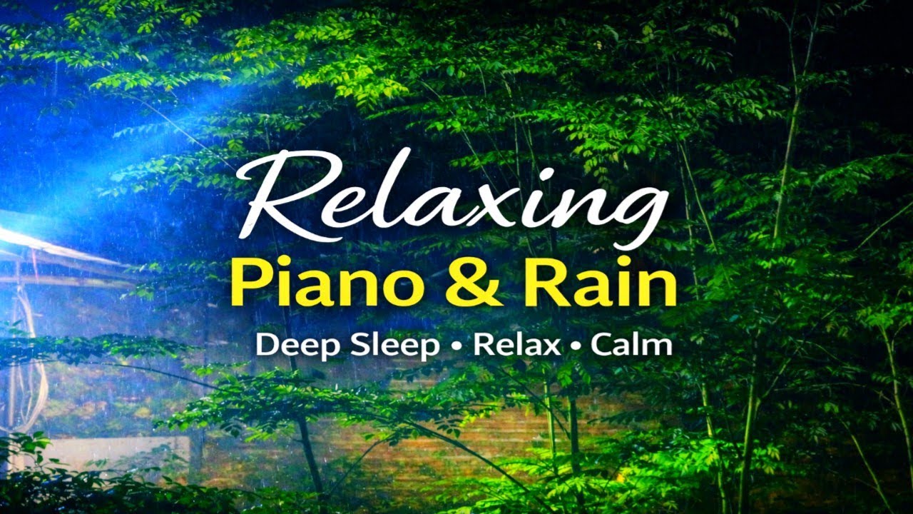 Relaxing Piano & Rain Sounds 🌧️ Gentle Drizzle Ambience for Sleep & Focus