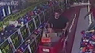 Hardware store robbery surveillance video