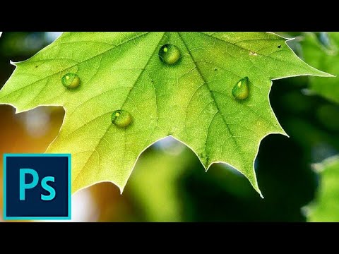 Photoshop Tutorial- How to make realistic water drop