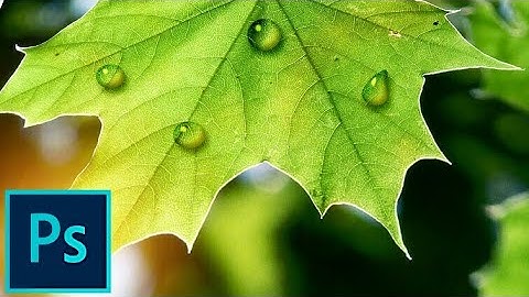 Photoshop Tutorial- How to make realistic water drop