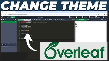 How to Change and Enable Dark Theme in Overleaf LaTex Tutorial