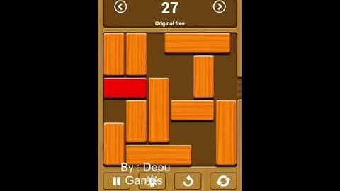 Unblock me Free ( Relax Mode )  Puzzle 26, 27, 28