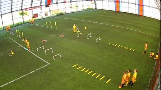Çocuklarda futbol antrenmanı drilleri | Futbol eğitsel oyunları. Video 22