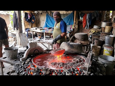 How Giant Cooking Pans Are Made From Waste Aluminum | Full Manufacturing Process
