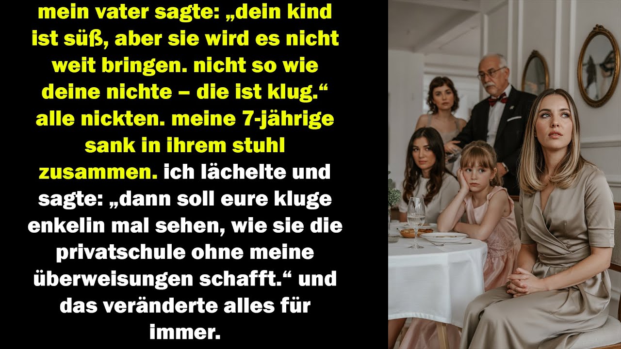 mein vater lobte nur meine nichte – was ich dann sagte, veränderte alles für immer