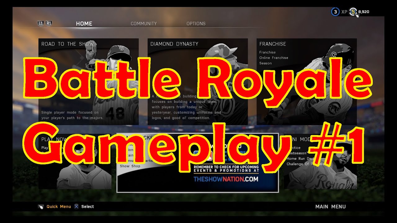 MLB The Show 16! Diamond Dynasty Battle Royale Gameplay #1!!!